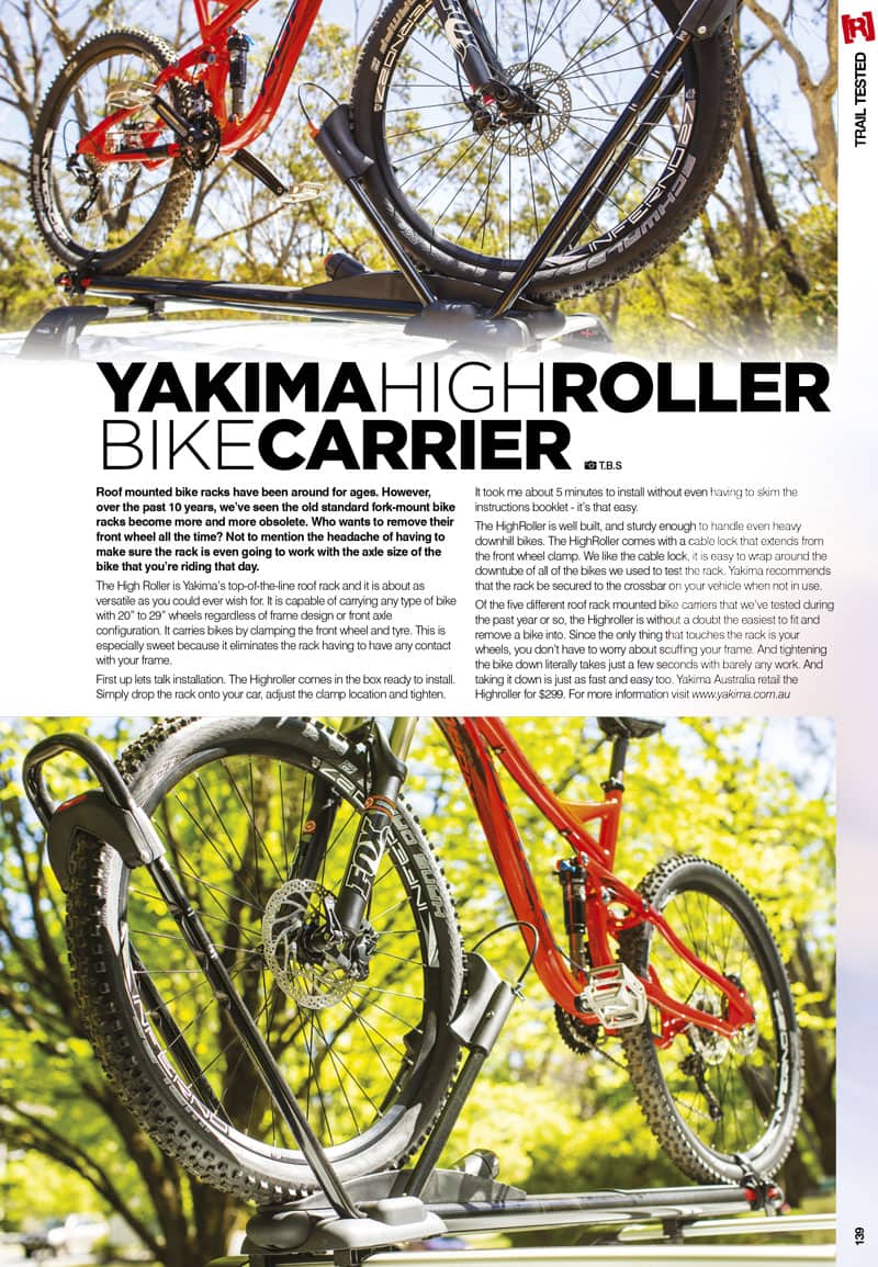 yakima highroller bike rack